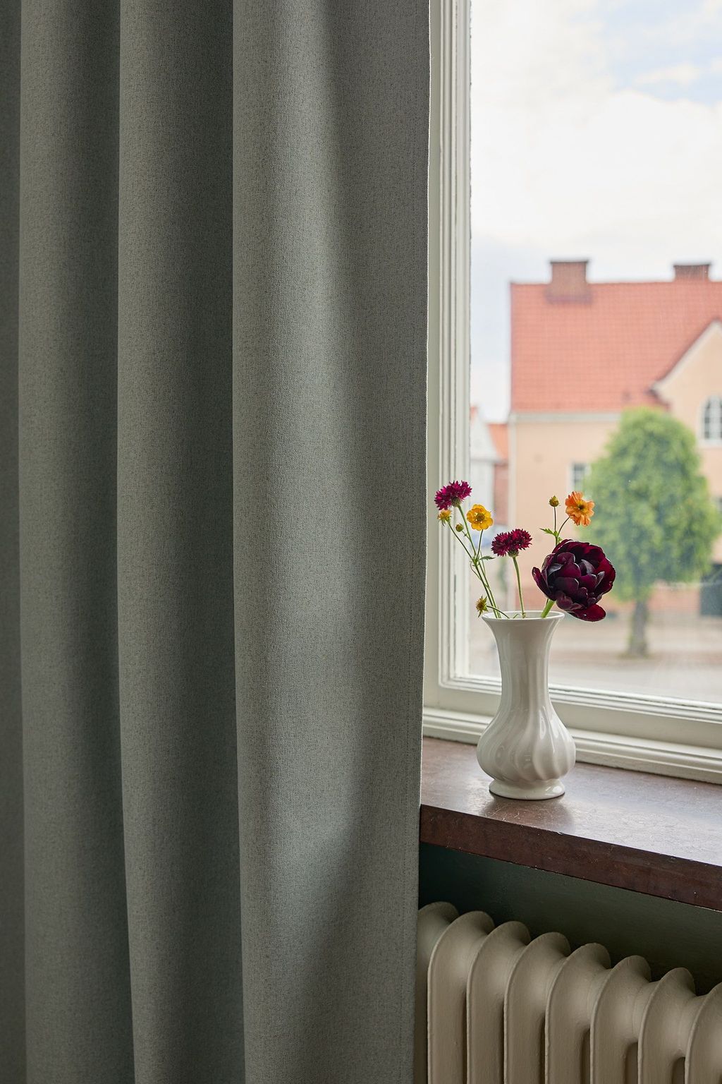 Grön mörkläggningsgardin